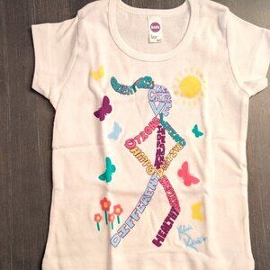 NEW SLIM FIT T SHIRT TODDLER GIRL BABY POSITIVE EMPOWERMENT STRONG CONFIDENT
